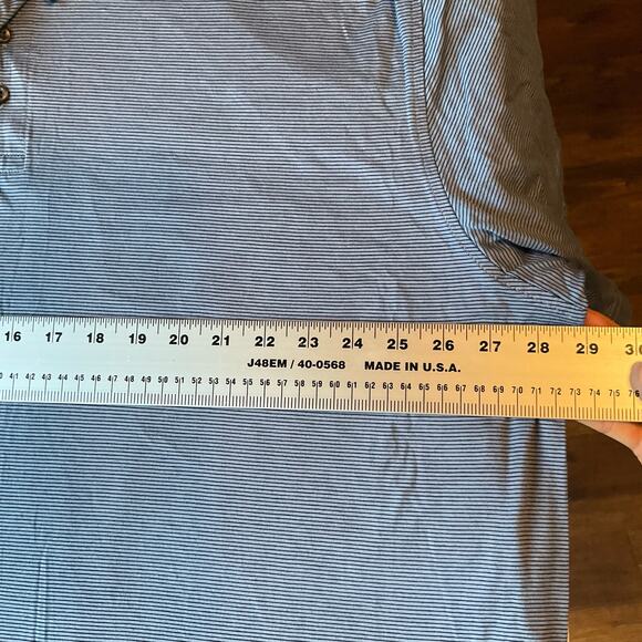 Cambridge Classics Men’s Short Sleeve Polo Shirt Size 2XL, Blue Stripes - Picture 4 of 6